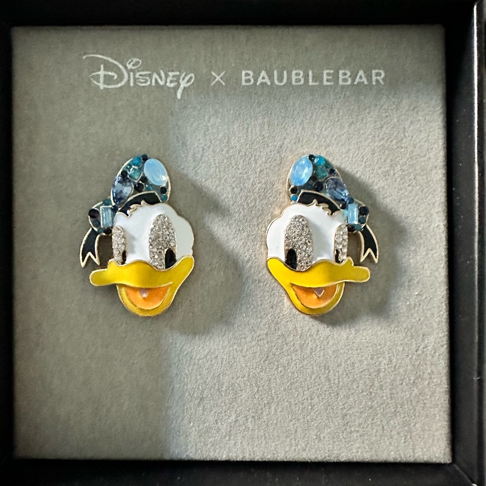 Brand New In Box - Disney Baubllebar Earrings (Donald Duck)